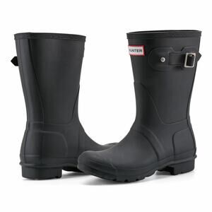 NIB Hunter Women’s Original Short Rain Boot, Size 9 - Black $165 MSRP